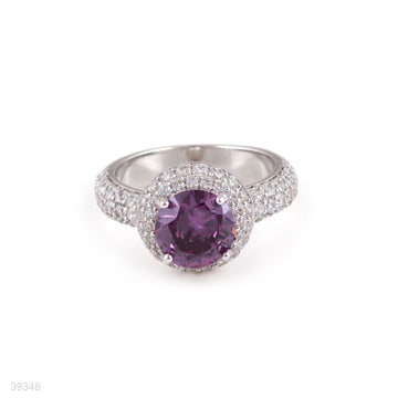ring zircon solit pave bezel lux-silver-purple