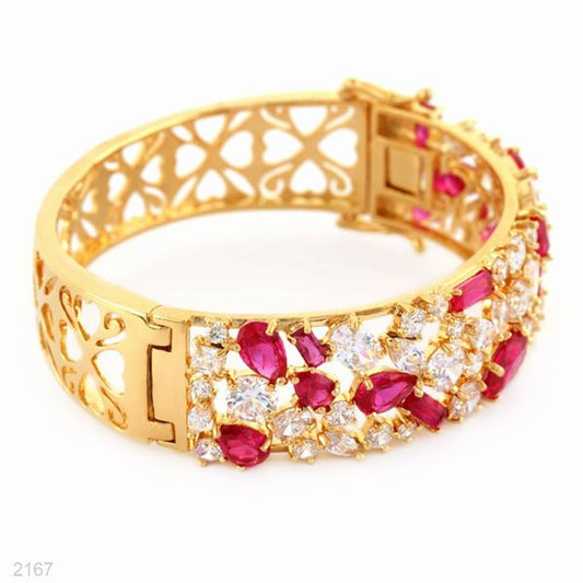 multi-faceted statement bracelet