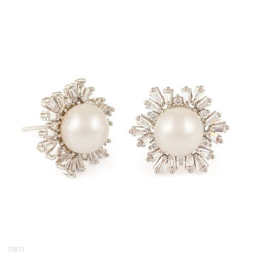 endearing pearl snowflake silver tops