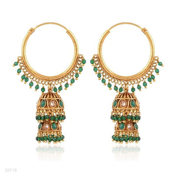 bali fancy 2prt drops med gld-green